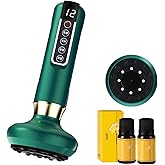 Handheld Cellulite Massager-Cupping Kit for Massage Therapy,Cupping Machine,Cellulite Massager with 12 Suction Modes, Rechargeable & Cordless varially Anti Cellulites Massager(Green)