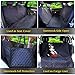 Knodel Dog Seat Cover, 100% Waterproof Car Seat Cover for Pets, Pet Seat Cover Dog Hammock, 600D Heavy Duty Scratch Proof Pet Back Seat Covers, Zippered Side Flaps for Cars, Trucks and SUVs (Black)
