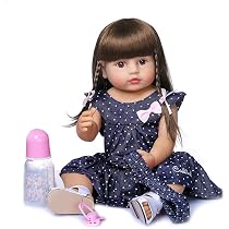 Boneca bebê reborn brinquedo realista de silicone 50CM pode dar ...