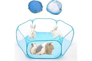 Small Animal Playpen, Portable Pet Play Pens, Folding Hamster Enclosure Animal Tent, Pop Open Indoor Exercise Fence, Folding 