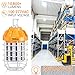 80W LED Drop Light For 250-300W HID/HPS/MH Replacement, 10070 Lumens, Spring Loaded Safety Latch, High Bay Lighting, Wire Guard, US Plug, 100-277VAC Rated, UL Listed & DLC Qualified (5000K Cool White)