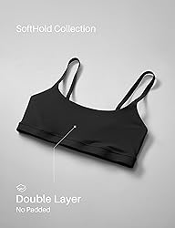 CRZ YOGA Softhold Women's Double Lined Bralettes