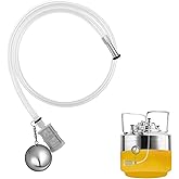 80CM Silicone Folating Dip Tube Stainless Floating Ball with a Filter for Beer Liquid Extraction,Floating Dip Tube for Cornelius Corny Keg, Ball Lock Keg,All Rounder Conical Fermenter,Beer Keg Contain