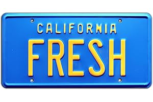 Fresh Prince of Bel Air | Fresh | Metal Stamped License Plate