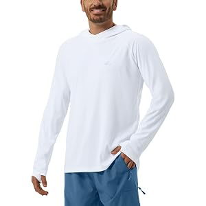 Willit Men's Sun Hoodie UPF 50+ Long Sleeve Sun Shirts Lightweight SPF UV Hiking Fishing Swim Travel Shirts
