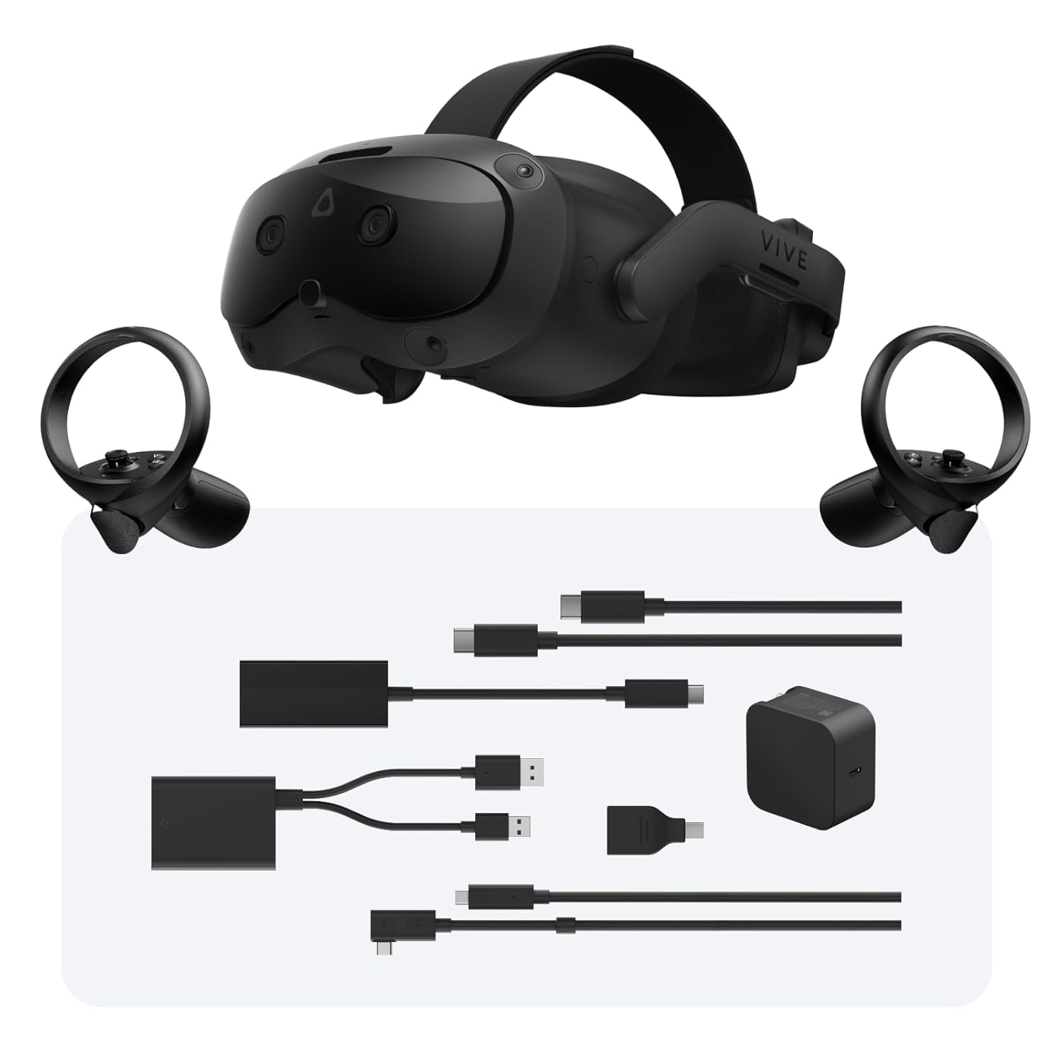 Photo 1 of **FACTORY SEALED** HTC Vive Focus Vision Wired Bundle — XR Headset with DisplayPort PC VR Streaming Kit