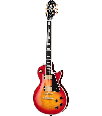 Amazon.com: Epiphone EXCLUSIVE Les Paul Custom Figured, Natural