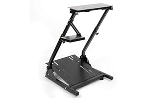 Racing Wheel Stand Height Adjustable Steering Wheel Stand Compatible with Logitech G25, G27, G29, G920 Gaming Cockpit (Wheel 