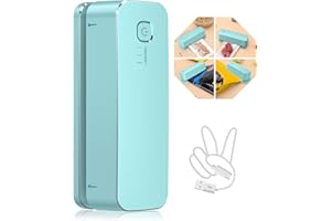 FEPPO Bag Sealer, Mini Bag Sealer 3000mAh Rechargeable Quick Heat Sealer with 3 Sealing Gear & 3.93" Heating Strip, Food Sealing Machine Kitchen Gadgets For Chip Bags Plastic Bags Mylar Bags