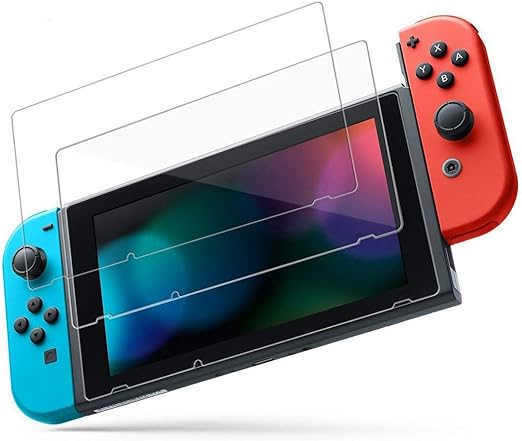 Amazon Co Jp Switch 保護フィルム Findway 任天堂 スイッチガラスフィルム 画面保護用 日本硝子素材 ブルーライトカット 極薄 飛散防止 指紋防止 自動吸着 気泡ゼロ２枚入り ゲーム