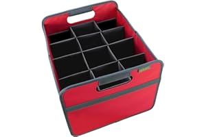 meori – Collapsible Wine Tote Bag, Durable Wine Bag 12 Bottle, Tear-Resistant Reusable Drink Tote Bags for Alcohol, Foldable Drink Carrier, Portable Wine Carrier, Wine Lovers Gift, Hibiscus Red