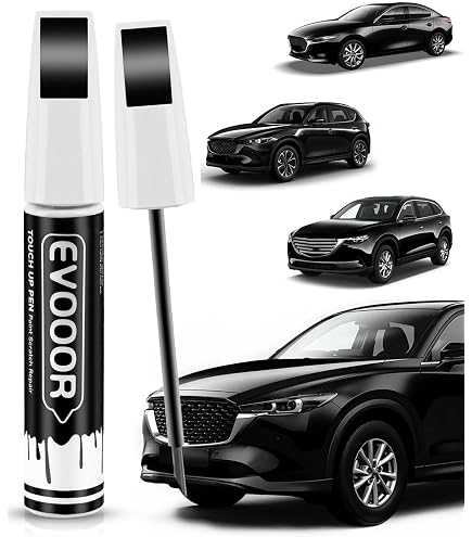 Exact-Match Touch Up Paint Kit For Mazda Titanium Flash Mica (42S) – Paint, Clear Coat & Primer Included