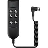 Lift Chair Remote Control Fit for Okin Dewert Limoss Golden Catnapper | Home Power Recline Hand Control 6 Button Remote with 5-Pin Plug Extension Cable