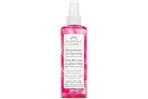 Heritage Store Rosewater & Glycerin | Hydrating Facial Mist | Locks in Moisture for Radiant Skin | Vegan & Cruelty Free | Alc