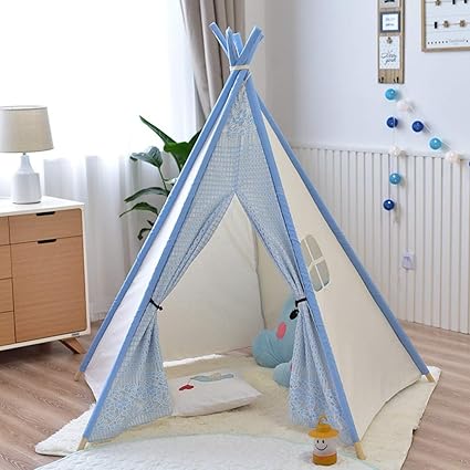 Sier Tente Enfant Maison De Jeu Coin Lecture Garcon Pliable Bebe Jouet Interieur Fille Couleur Salle De Princesse 160 1cm Blue Amazon Fr Cuisine Maison