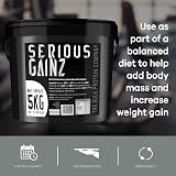 The Bulk Protein Company Serious Gainz 5kg White Chocolate Mass Gainer view 5