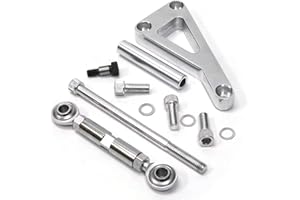 TEANTECH SBC Alternator Bracket, Long Water Pump Lwp Aluminum Alternator Bracket Kit Polished for Chevy SBC 350 Small Block Engine