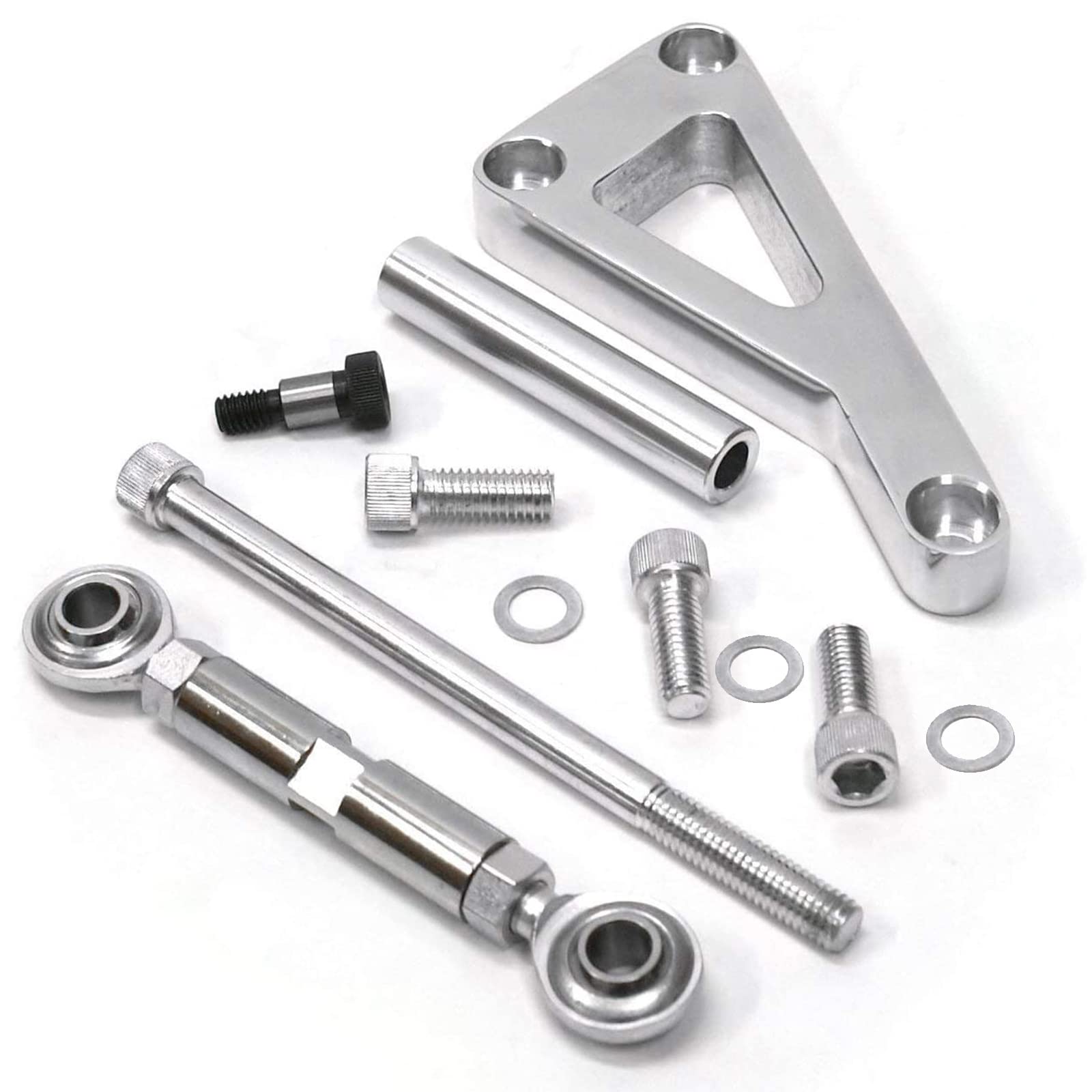 Photo 1 of SBC Alternator Bracket, Long Water Pump Lwp Aluminum Alternator Bracket Kit Polished for Chevy SBC 350 Small Block Engine
