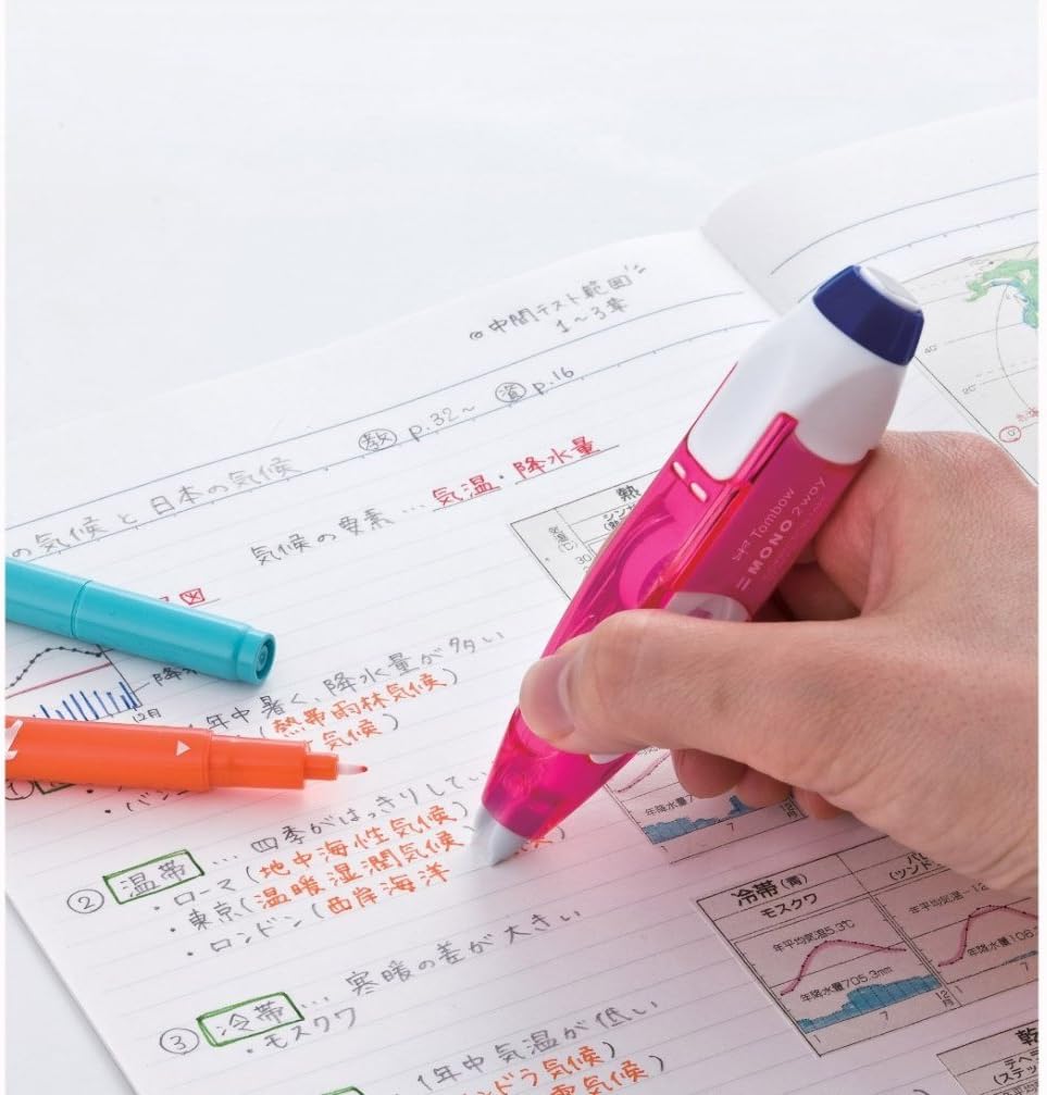 Tombow Mono 2-Way Correction Tape Blue 1-Pack+ Refill 2 Pack: Office Products