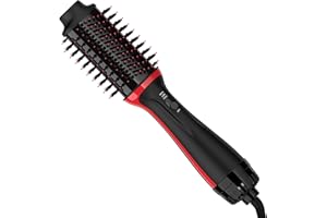 FSNEY Plus 2.0 Hair Dryer Brush Blow Dryer in One, One-Step Styler Volumizer with Negative Ion Anti-frizz Ceramic Titanium Barrel Hot Air Hair Straightener
