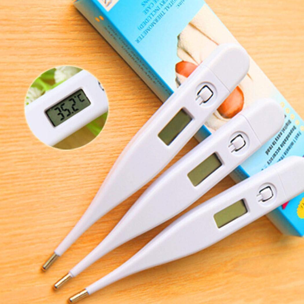 Jinguio Digital Thermometer with LCD Display, Baby and Adult Thermometer, Accurate and Fast Readings - Oral Underarm Rectal Thermometer for Children Babies