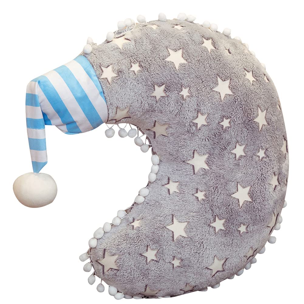 LICHENGTAI Luminous Star Pillow Soft Plush Toy Star Moon Cloud Shaped Cuddly Pillow Stuffed Plush Cushion Cuddle Toys Plush Toy Adorable Doll Huggable Pillow Cushion Toy For Children Adults