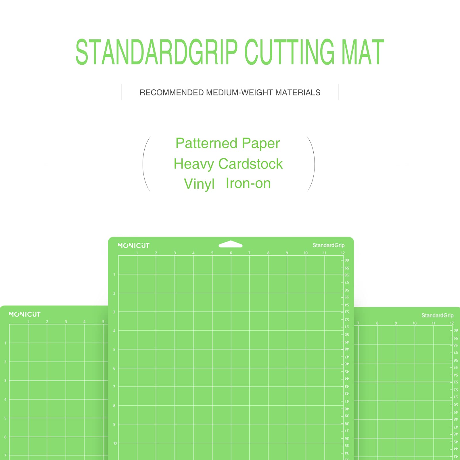 12x24 Standardgrip Cutting Mat for Cricut Maker 3/Maker/Explore 3/Air 2/Air/One, 3 Pcs Non-Slip Flexible Cutting Mats for Crafts, Quilting, Sewing and all Arts