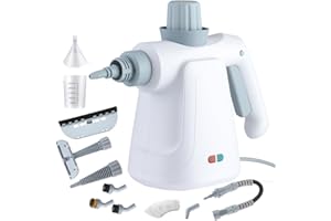 MOVATEK Pressurized Steam Cleaner, Handheld Multi-Surface Steamer with 11 Accessories & Steam Lock, 350ml Tank for Home, Car, Kitchen, Bathroom, Windows – Chemical-Free Deep Cleaning