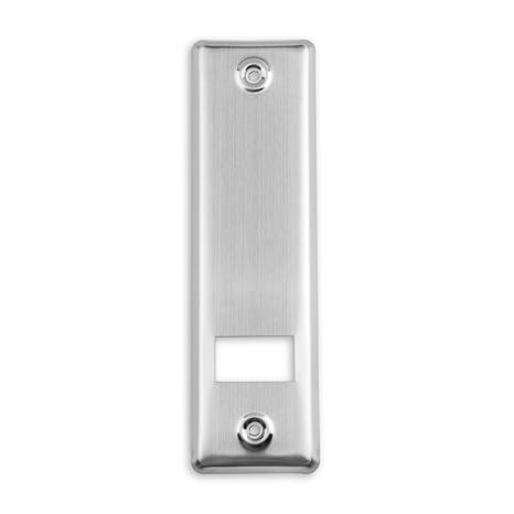 DIWARO® Wicklerblende für Gurtwickler | Lochabstand 160 mm | Edelstahl gebürstet | Abdeckplatte zur Abdeckung von handelsübli