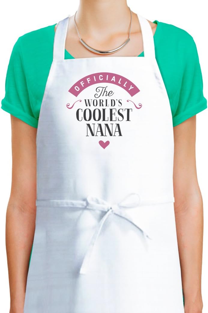 D Design Invent Print! Nana Gift Apron Birthday Cooking Kitchen Gift for Women Keepsake for Nana Size 87cm x 60cm