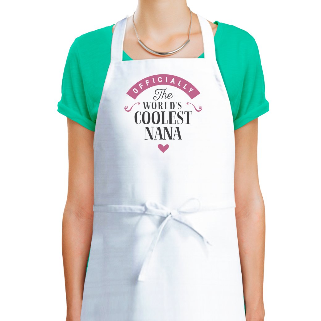D Design Invent Print! Nana Gift Apron Birthday Cooking Kitchen Gift for Women Keepsake for Nana Size 87cm x 60cm