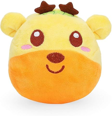 Amazon Co Jp Usb充電録音ぬいぐるみ振動ボールかわいい電気音楽鹿ぬいぐるみ子供キッズギフト 黄色 ホーム キッチン