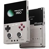 TRIMUI Brick Pro Handheld Game Console, 3.95 Inch IPS Retro Gaming Device with CNC Aluminum Alloy Shell, Portable Gaming Console with RGB Lighting and Rechargeable Battery (Gray, 256, GB)