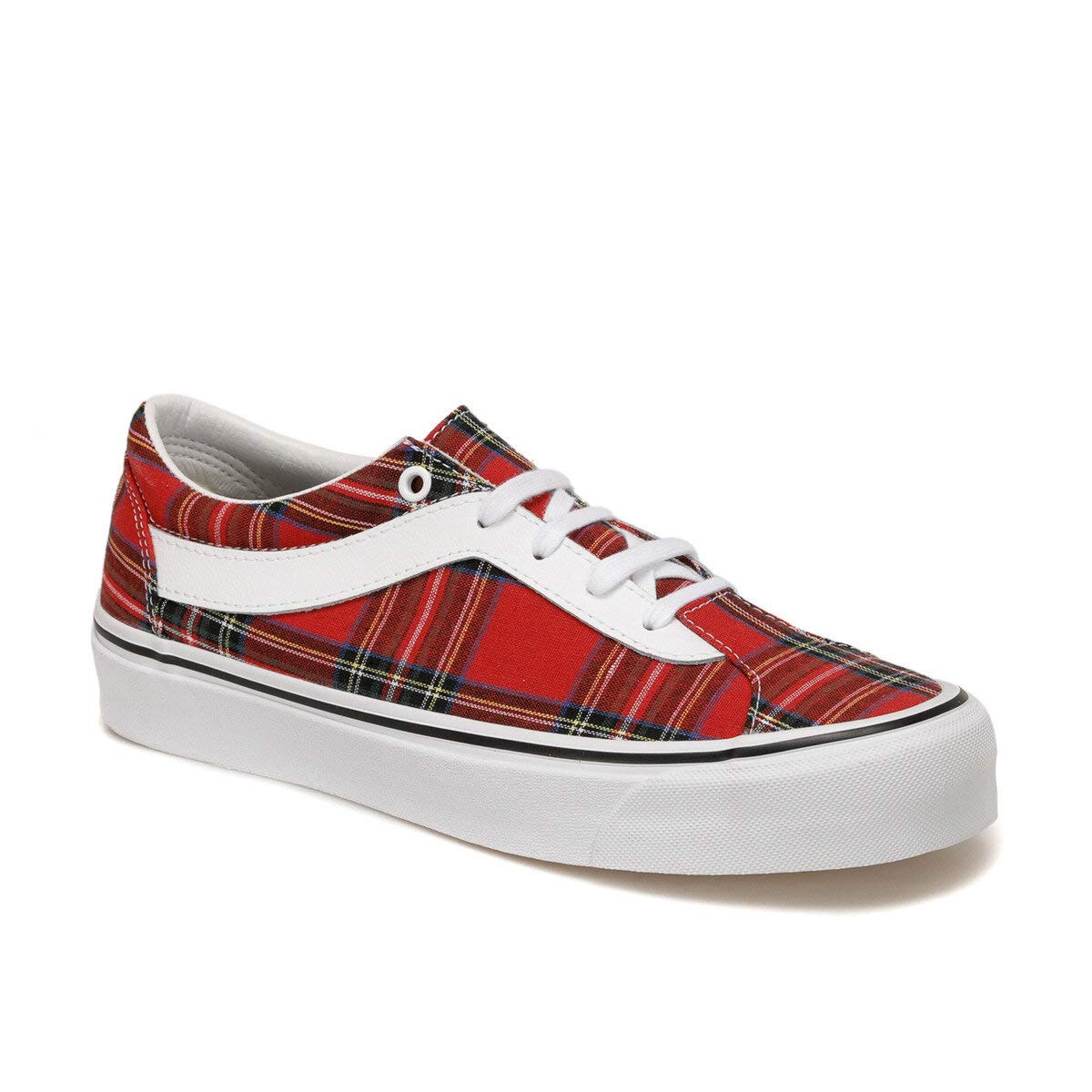 plaid red vans