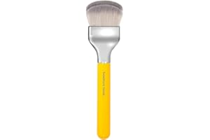 Bdellium Tools Professional Makeup Brush - Studio Series 972 Large Rounded Double Dome Blender - With Soft Synthetic Fibers, For Foundation Application & Blending (Yellow, 1pc)