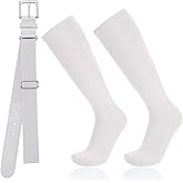 Baseball Socks and Belt Combo for Youth Adult - Softball Socks and Belt for Boys and Girls