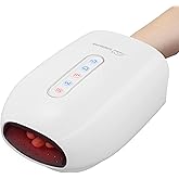 Snailax Hand Massager with Heat and Compression, Hand Massager for Arthritis and Carpal Tunnel Relief, Rechargeable Finger Wrist Massager for Pain Relief