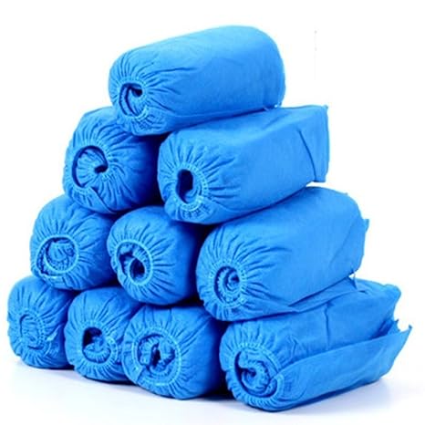 BESTOMZ 100 Stück Einweg Überziehschuhe Anti-Rutsch Schuhüberzieher