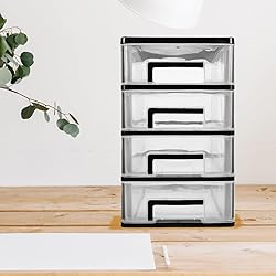 STOBOK Storage Containers, 4 Layers Plastic Storage