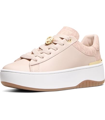 Amazon.com | Michael Kors Women's Hayes Lace Up Sneaker, Silver, 9