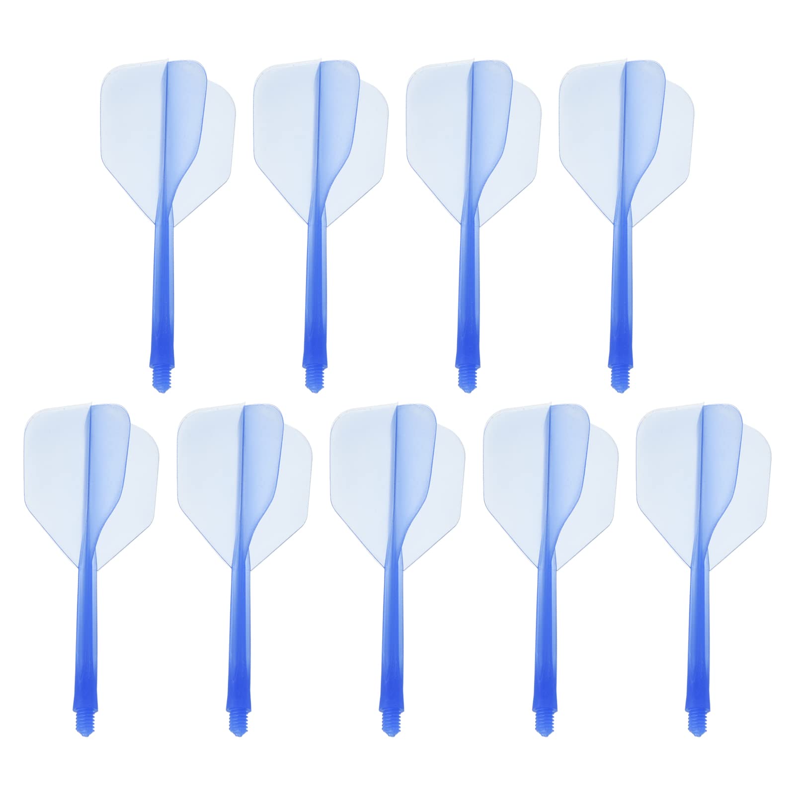 PATIKIL Integrated Dart Shaft & Flights, 9 Pack Durable Plastic Dart Flight Set, Blue