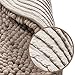 Sunnyglade 2 Pack Non Slip Bathroom Rug Mat Mats Soft Plush Chenille Toilet Rug (Light Tan, Coarse)