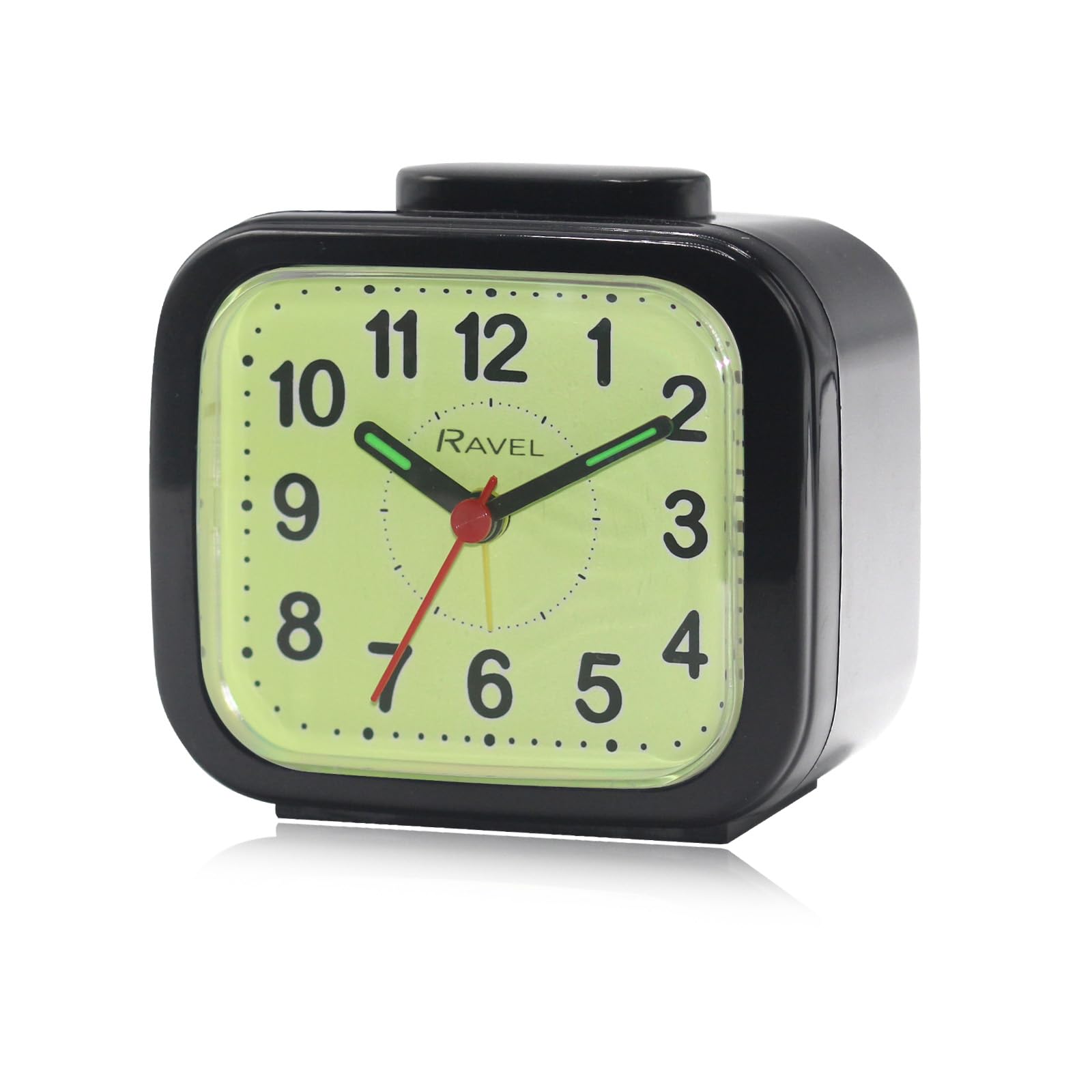 Ravel - "Dayton Super Bold Quartz Alarm Clock - Analogue Quartz - RC027.33 - All Black