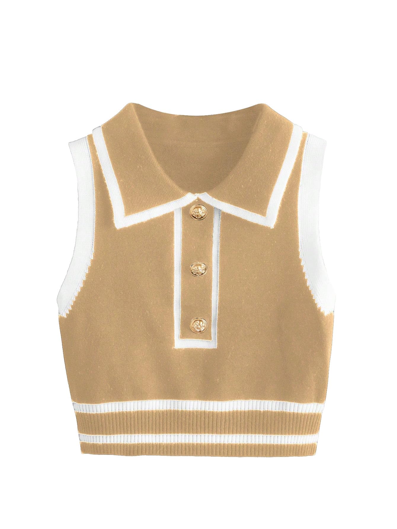 Verdusa Women's Button Down Old Money Striped