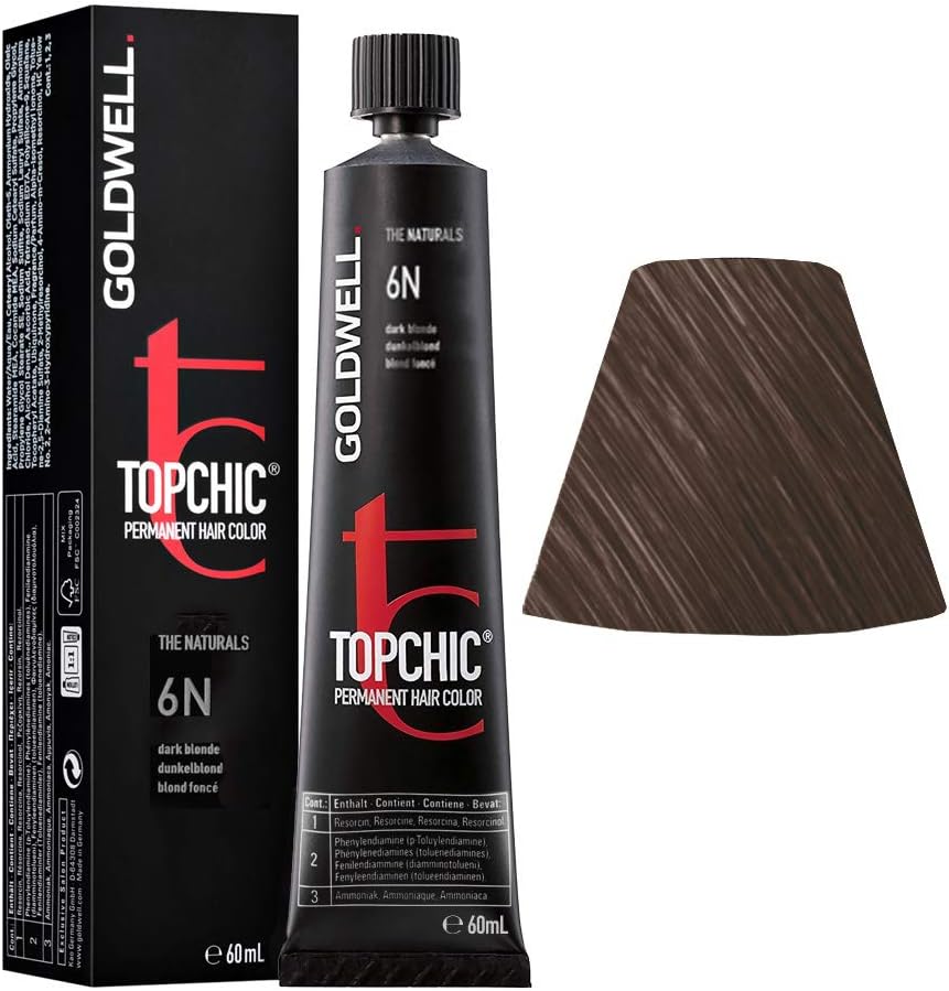 Goldwell Topchic Permanent Hair Color 6N 60ml Professional New
