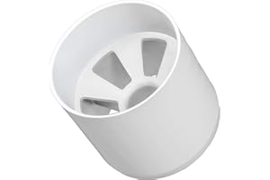 Golf City Products Aluminum Practice Size 4" Golf Cup for Putting Green with 6 Drainage Holes and Powder Coated All-White | Fits Any PGA & USGA Golf Hole Cup
