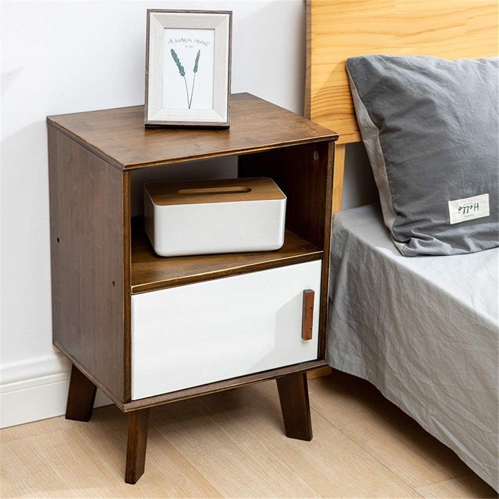 Nightstand Nightstand Easy To Assemble Bedside Table Storage Cabinet For Hotel Room Home Use For Bedrooms Bed Side Color Walnut Size 40x30x58cm Amazon Ca Home Kitchen
