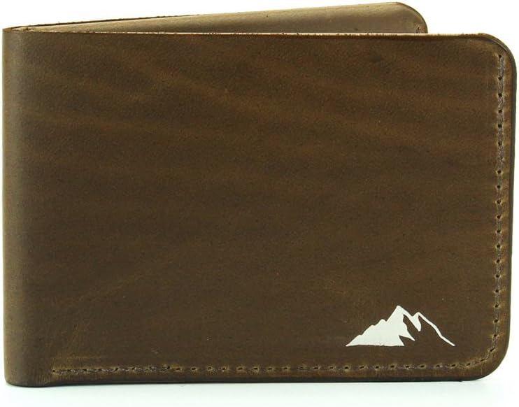 Mens Wallet Minimalist Bifold Horween Chromexcel Leather By Rugged Material