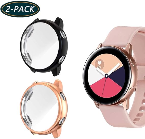 Ktcpt Compatible With Samsung Galaxy Watch Active 40mm Screen Protector All Around Tpu Anti Scratch Flexible Case Soft Protective Bumper Cover For Galaxy Watch Active Smartwatch Black Rose Gold Amazon Ca Cell Phones Accessories