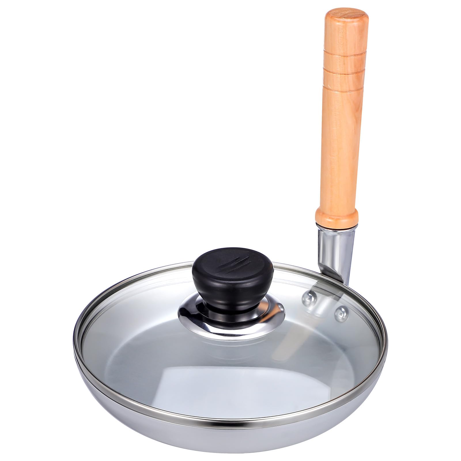 Photo 1 of Angoily Japanese Pan with Lid Frying Frying Tamagoyaki Corn Egg Omelette Tamagoyaki for Home Cooking Oyakodon Egg for Kitchen with Lid